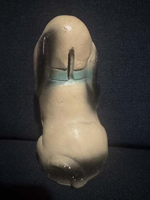 Ceramic Dog Statue Coin Bank