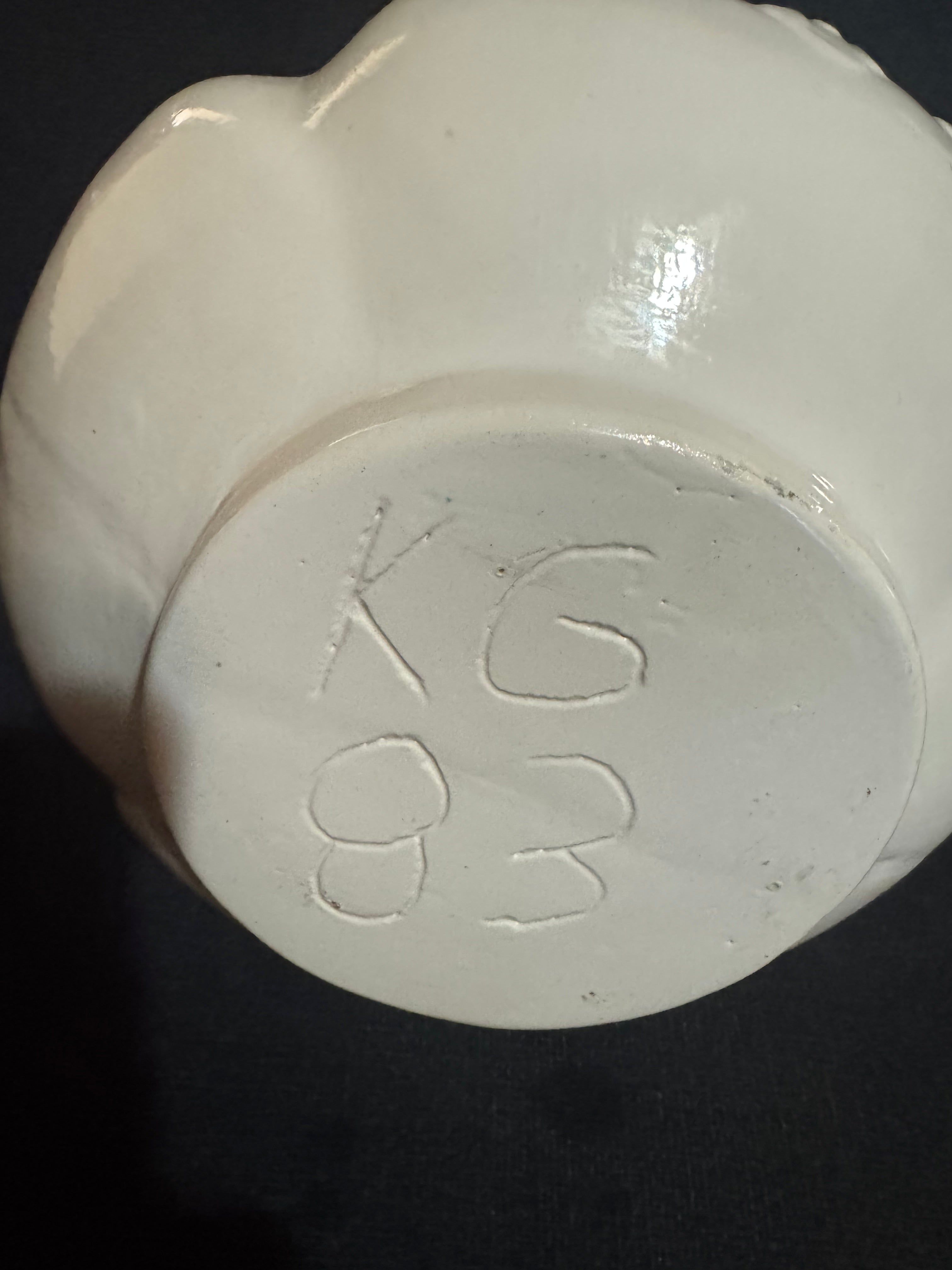 White Glass Pitcher