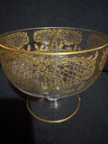 Beautiful Clear and Gold Dish